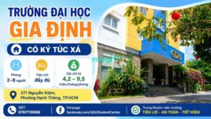 Kinh nghiệm thuê trọ gần trường Đại học Gia Định 6 Trường Đại học Gia Định có ký túc xá ngay trong khuôn viên trường
