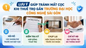Kinh nghiệm thuê trọ gần trường Đại học Công nghệ Sài Gòn 4 Lưu ý giúp tránh mất cọc khi thuê trọ gần Trường Đại học Công nghệ Sài Gòn