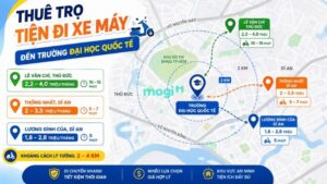 Kinh nghiệm thuê trọ gần trường Đại học Quốc tế 3 Các khu vực cách trường HCMIU 2-4km, thuận tiện đi xe máy