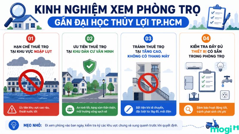 Kinh nghiệm thuê trọ gần trường Đại Học Thủy Lợi TP.HCM 5 Kinh nghiệm xem phòng trọ gần Đại học Thủy Lợi TP.HCM