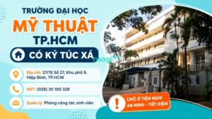 Kinh nghiệm thuê trọ gần trường Đại học Mỹ thuật TP.HCM 7 Ký túc xá trường Đại học Mỹ thuật TP.HCM