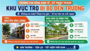 Gợi ý khu vực thuê trọ gần trường Cao đẳng Kinh tế - Kỹ Thuật ở quận 6 thuận tiện đi bộ