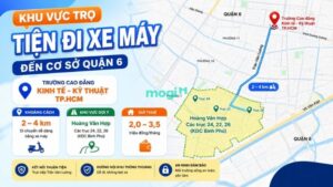 Các khu vực thuê trọ cách trường Cao đẳng Kinh tế - Kỹ thuật TP.HCM 2-4km