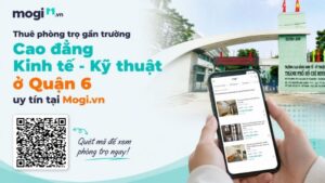 Xem tin đăng phòng trọ gần Cao đẳng Kinh tế - Kỹ thuật TP.HCM ở quận 6 uy tín tại Mogi.vn 